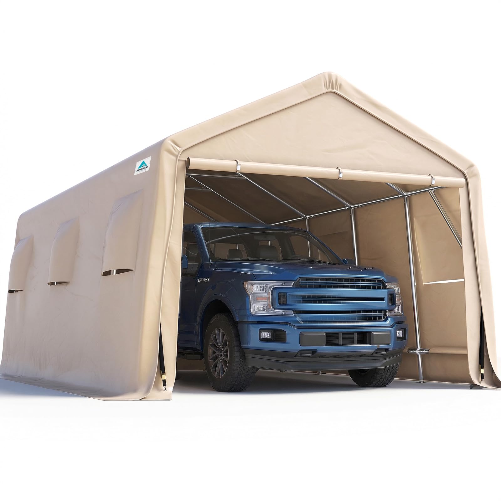 見本用ガーランド／Sample② Amazon.com: ADVANCE OUTDOOR 13x20 ft Carport 2 Roll up Doors